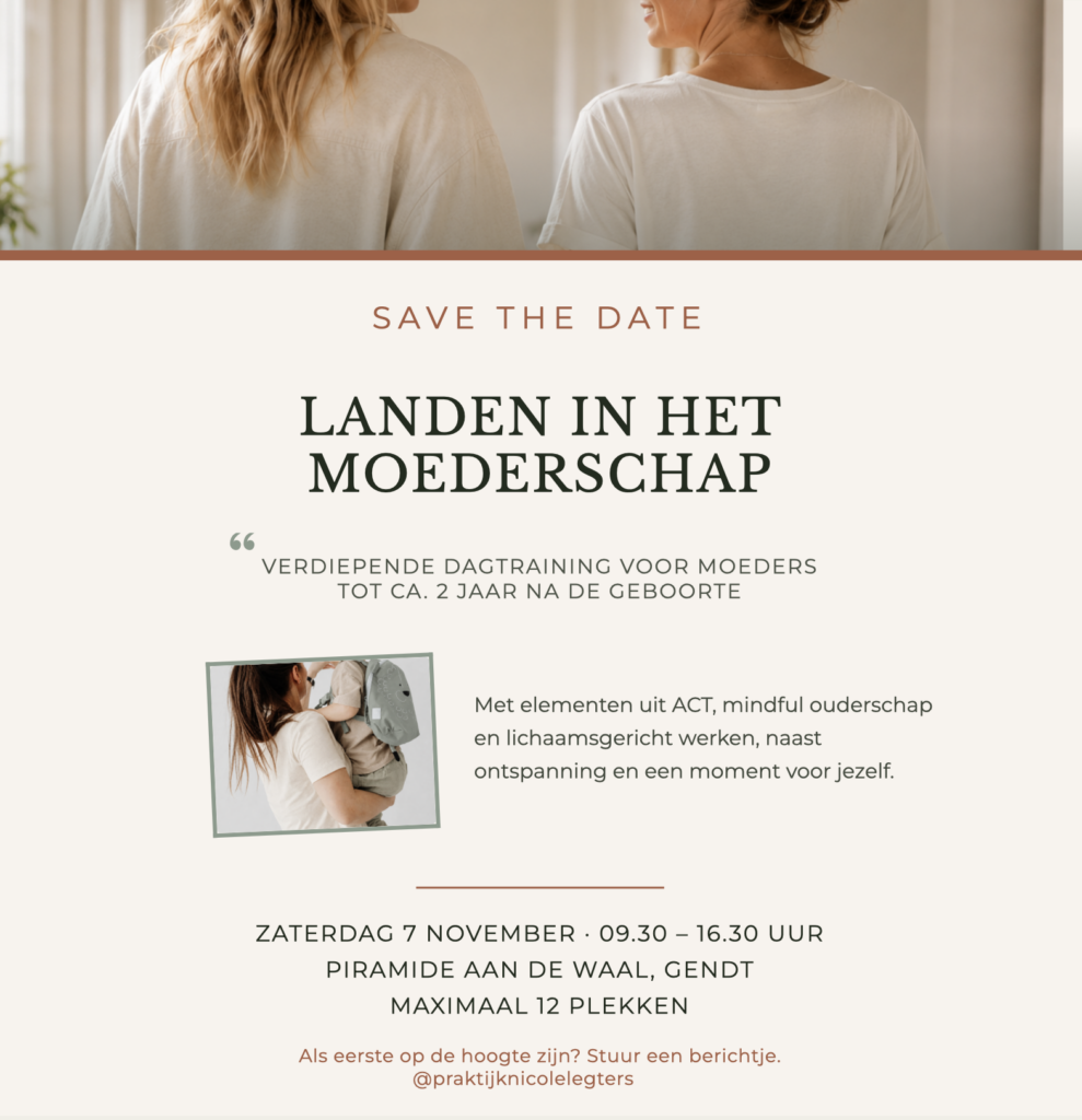 Landen in het moederschap – 7 november 2026