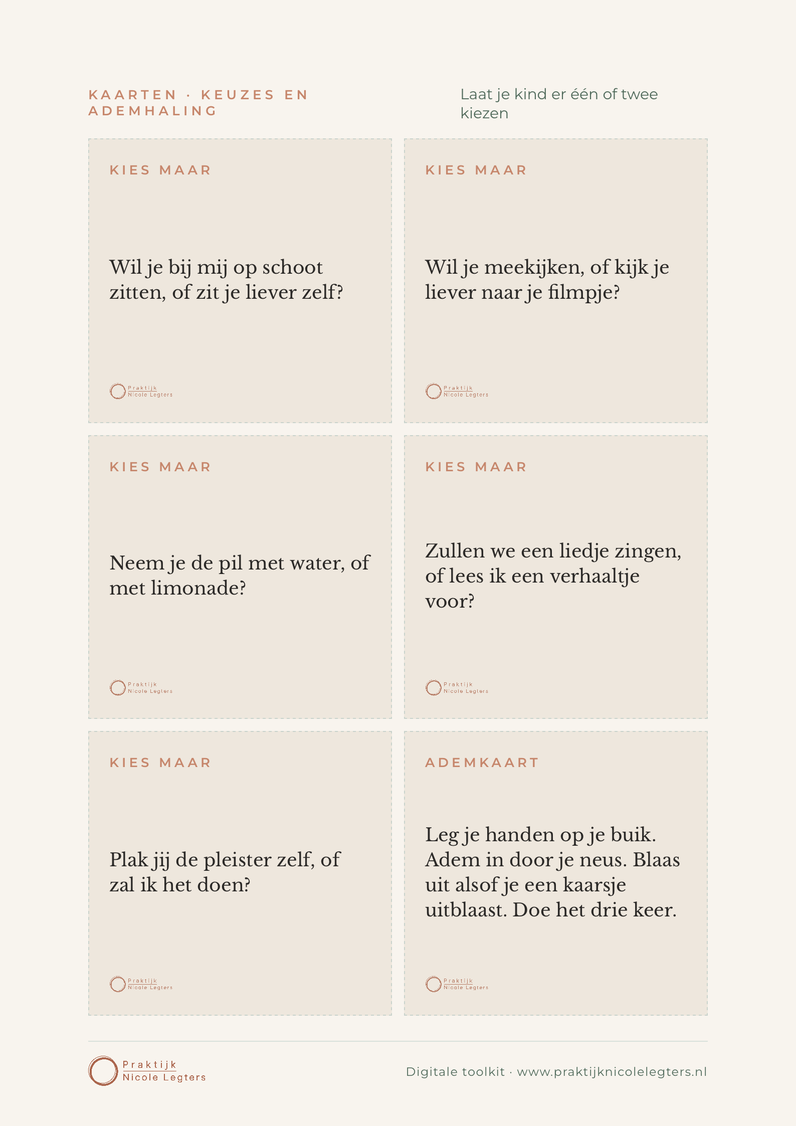 Keuzekaarten om te printen
